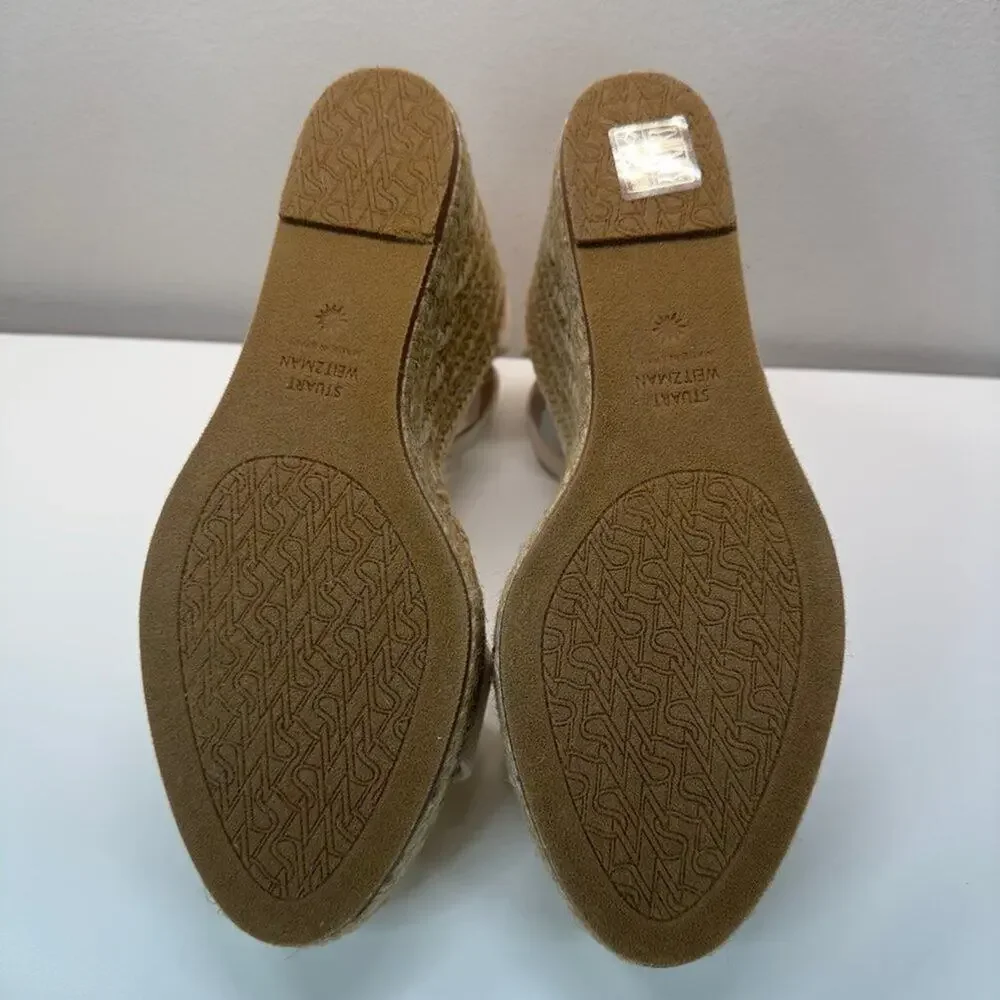 LNWB | Stuart Weitzman | Platform Sandals | Beige | Size 8.5 US